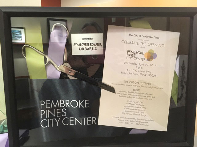 Charles F. Dodge Pembroke Pines City Center Recognition